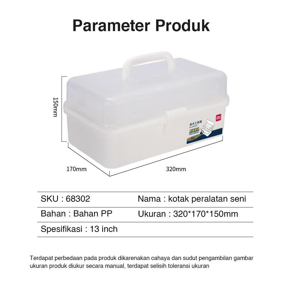 

[KODE PRODUK NBVUG8246] Deli Large Art Toolbox / Kotak Peralatan Seni Besar 68302 68303