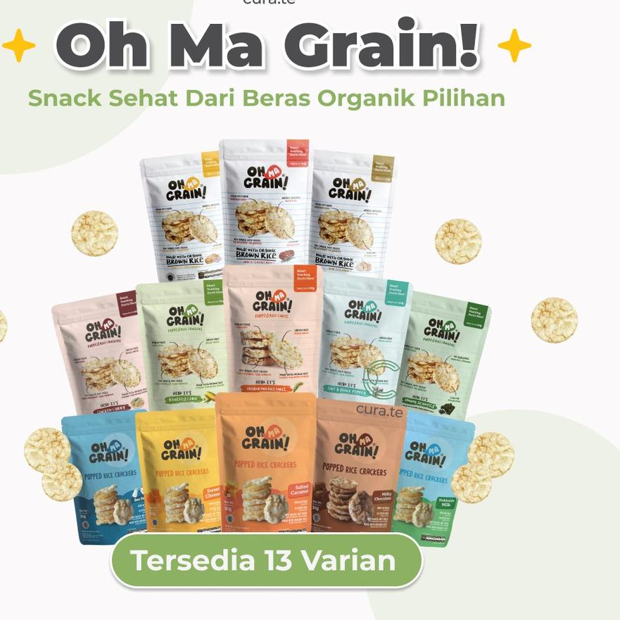 

7.7 sale OH MA GRAIN! CRACKERS BERAS SWEET SERIES | KERIPIK SNACK CEMILAN DIET SEHAT