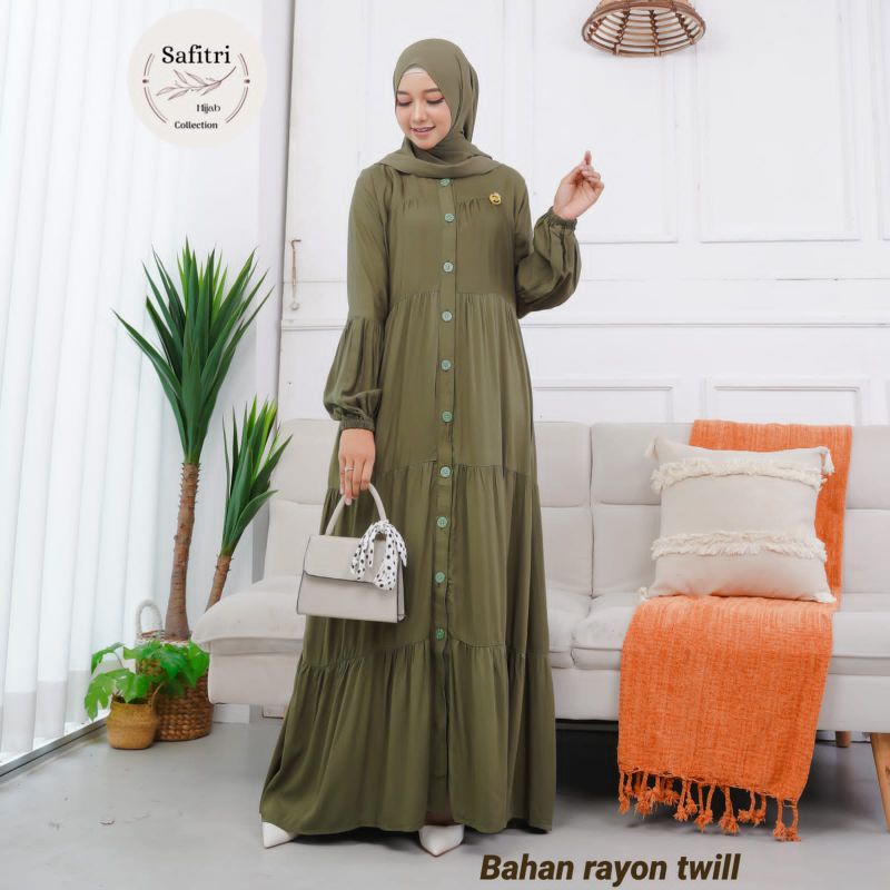 AMARA MAXY (RAMPEL) bahan Rayon Twil free bross by Safitri Fashion