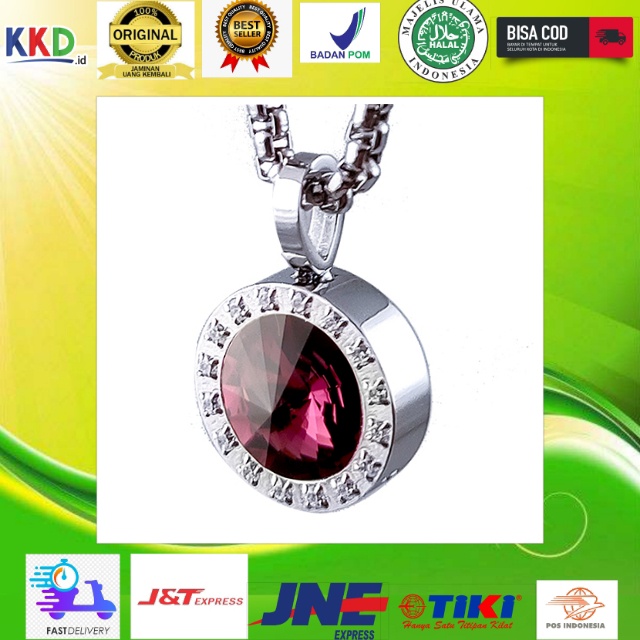 Kalung kesehatan KK liforce Amethyst Crystal