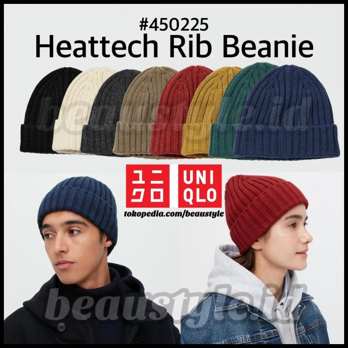 Uniqlo Ribbed Beanie Unisex Topi Kupluk Knit Rajut 446902