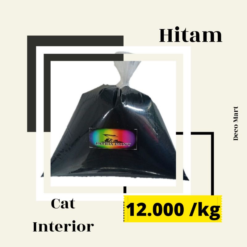 Cat Dinding Tembok Kiloan warna Hitam