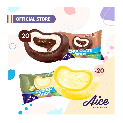 

Paket Aice Mochi Duo E (isi 20pcs Cokelat dan 20 pcs Durian)