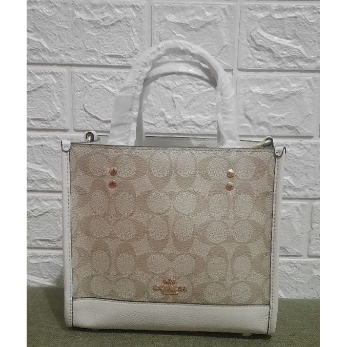Tas Coach Dempsey Signature Original Authentic Preloved Bekas Second Bag