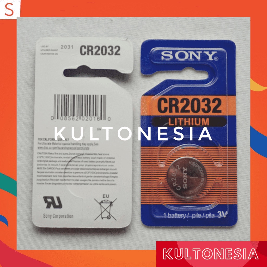 Baterai Sony ORIGINAL CR 2032 Bateray Sony CR2032 lithium 3V