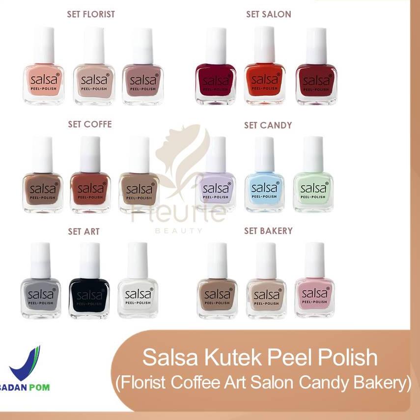 4.4 Product HOT Salsa Kutek Peel Polish Florist Coffee Art Salon Candy Bakery - Salsa Peel Off Nail 