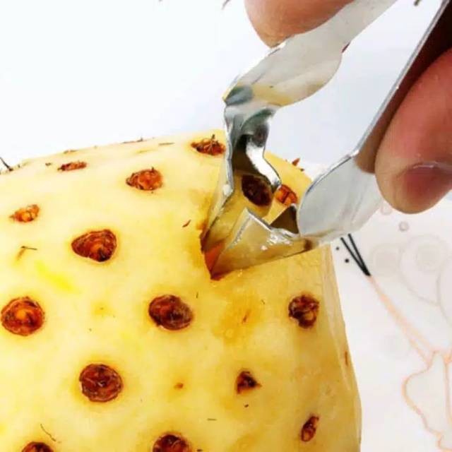 Alat Congkel Mata Nanas Pencubit Pineapple Stainless Steel Cupit Capit Pincers Take Off Kitchen Stuff Cooking Tools Equipment Cleaner Eyes Cleaning Peralatan Pelengkapan Dapur Pembersih Pemotong Good Quality Kuat Awet Murah Termurah Grosir Prakarya Malang