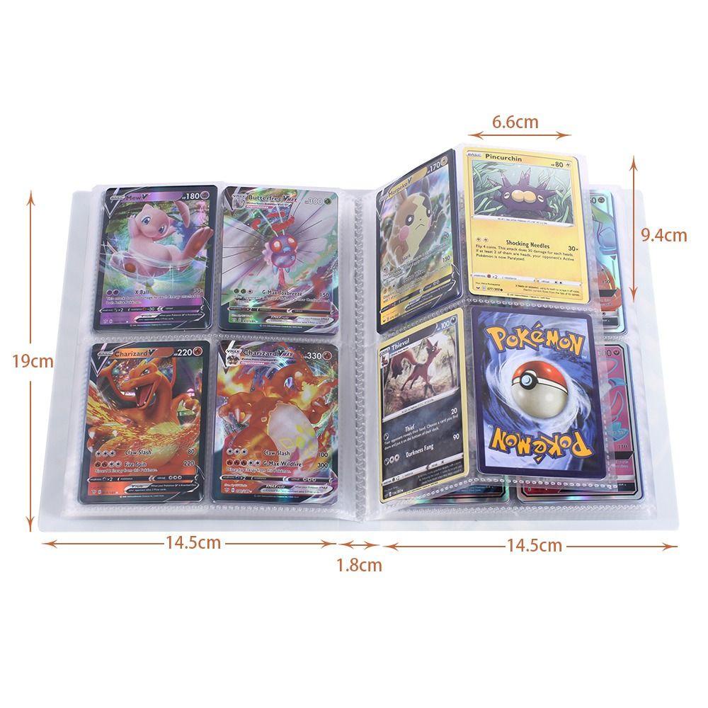 REBUY Rebuy Pocket Elf Collection Book Hadiah Ulang Tahun Kawaii Card Collectors Book Game Card Book Collection Folder 240Pcs Pocket Card Holder Buku Kartu Pokmon