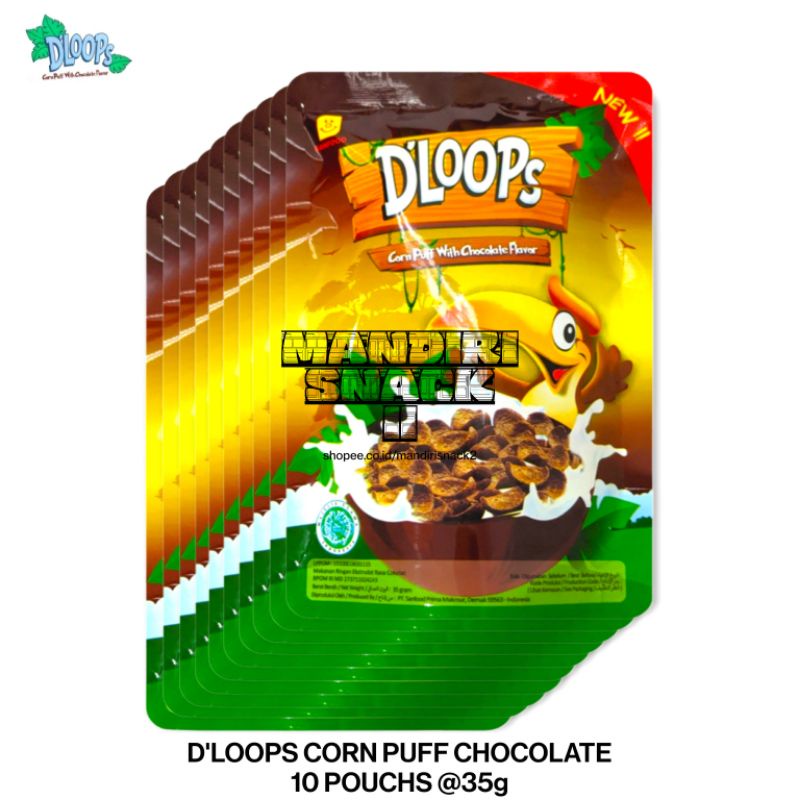 

DLOOPS CORN PUFF COKELAT SEREAL
