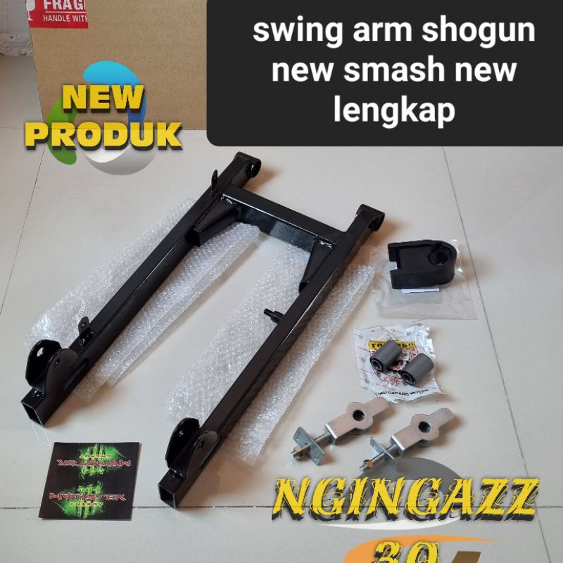 swing arm shogun lama new smash new tornado warna hitam lengkap