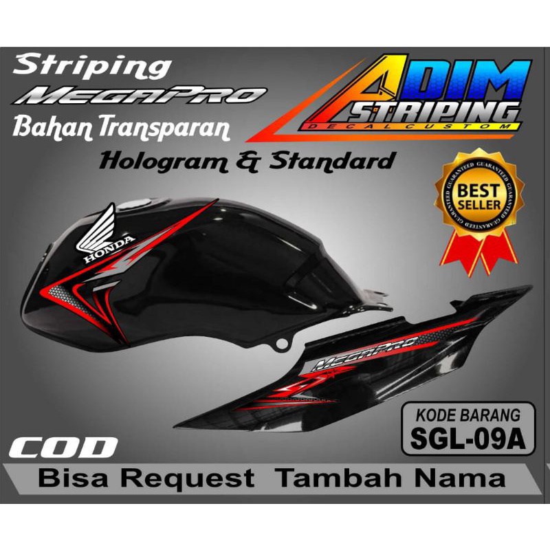 striping Mp Primus hologram & transparan / skotlet variasi MP Primus SMP-09