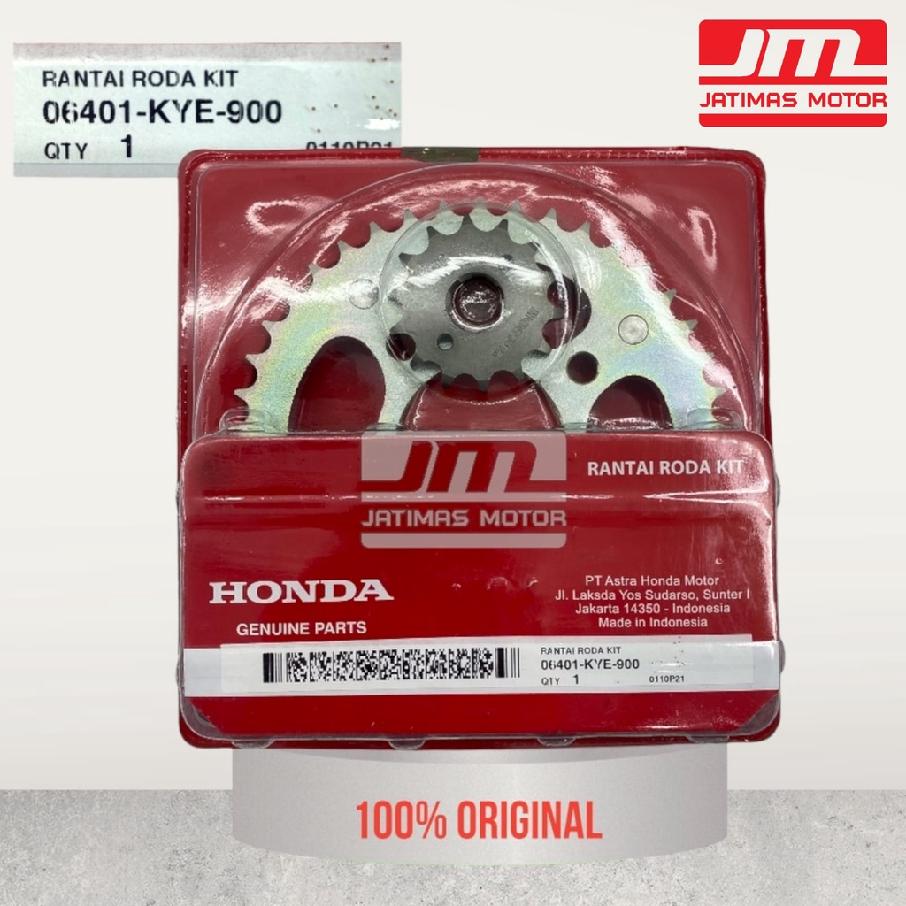 06401-KYE-900 Gear rantai roda set megapro monoshock karbu ORI AHM