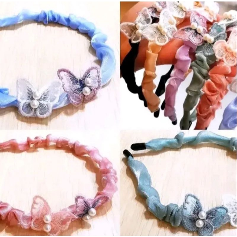 Bando Korea Bandana Kerut Srunchie Headband Bando Impor Korea