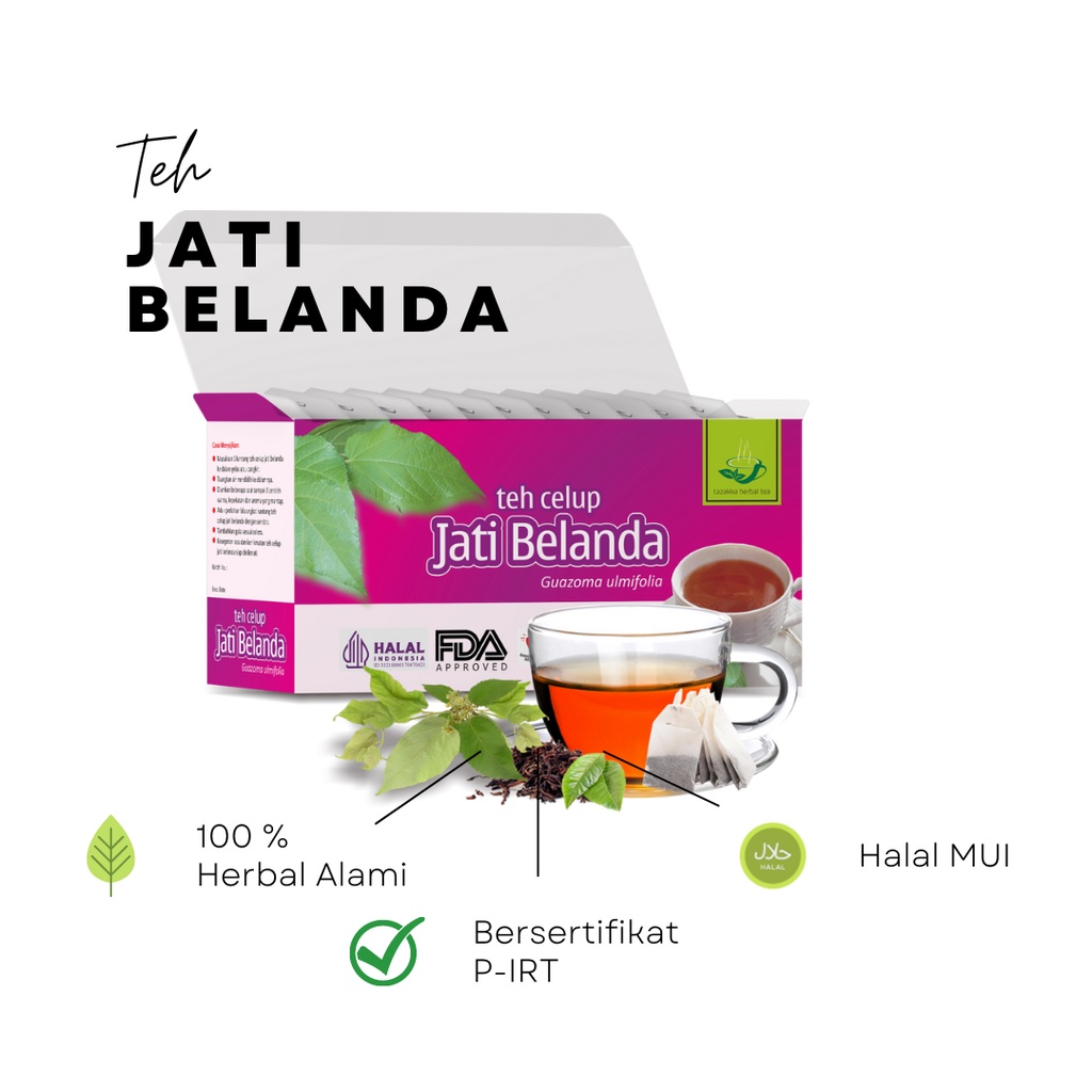 

Tazakka Teh Daun Jati Belanda Original 100% Isi 20 Kantung Slimming Tea Minuman Kesehatan Herbal Diet Pelangsing BPOM Paling Ampuh Penurun Berat Badan Alami Detox