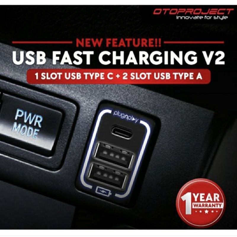 Car Charger Dual USB Fast Charging Daihatsu Rocky Plug & Play 3 Ampere Quick Charge