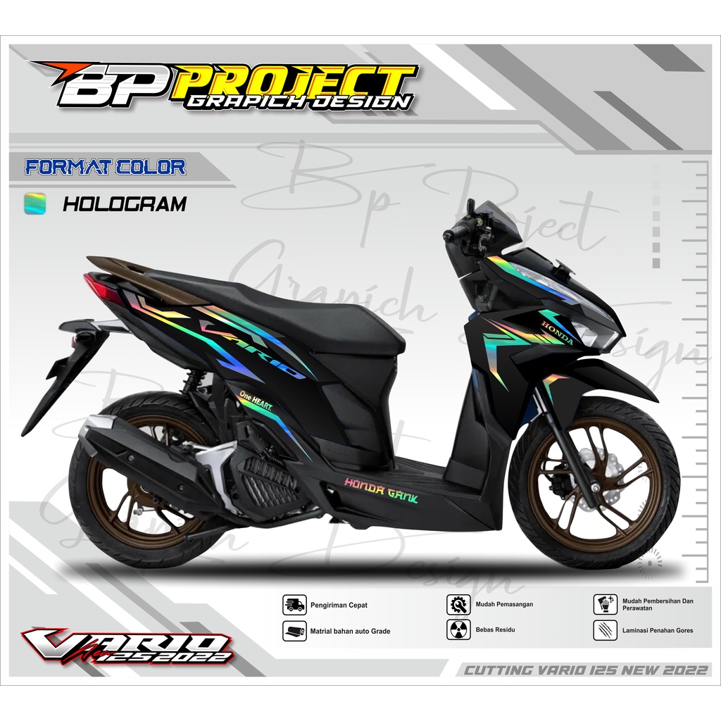 Cutting Sticker Vario 125 Terbaru 2022-2023 - Sticker Vario 125 New 2022-2023 - Aksesoris Motor Stic