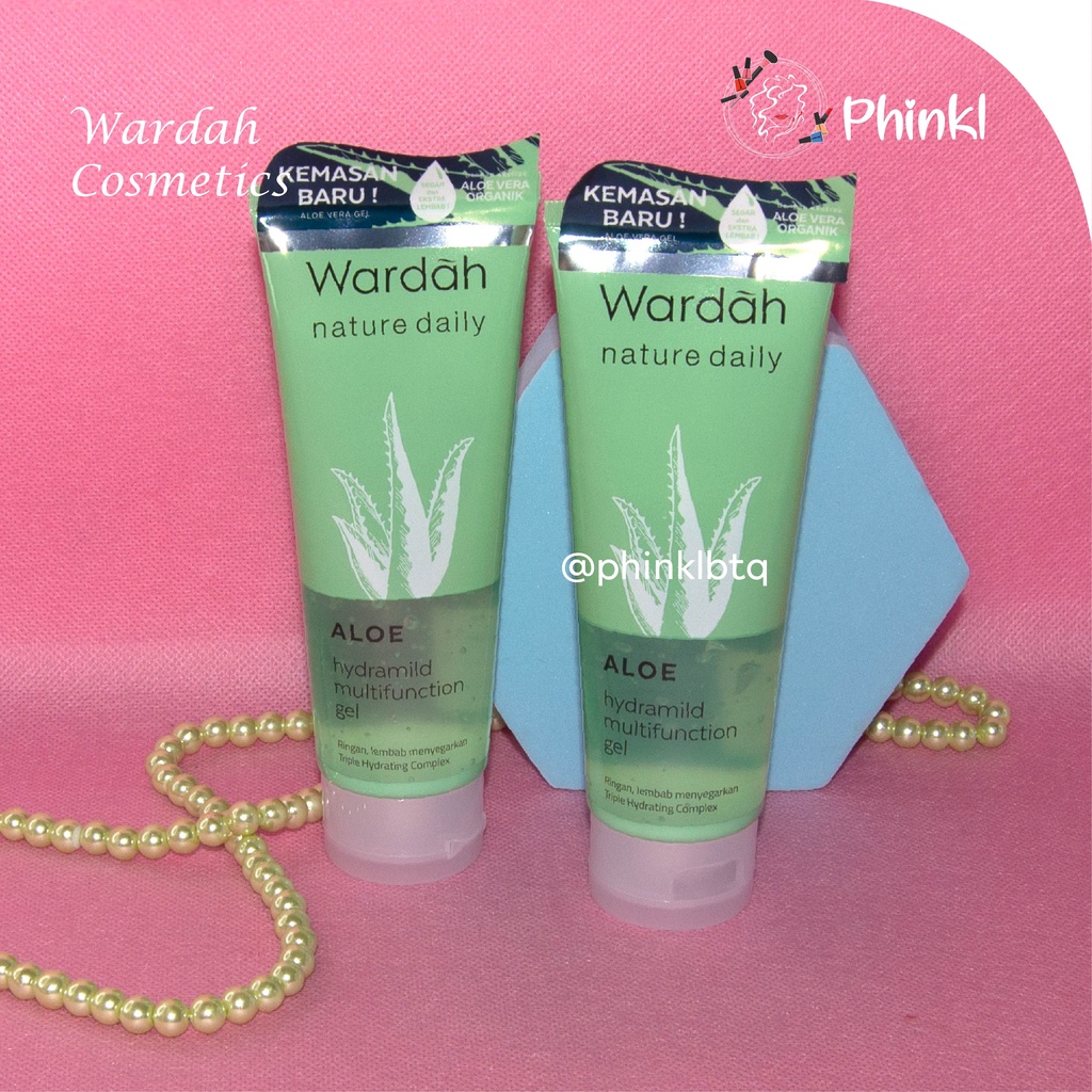 `ღ´ PHINKL `ღ´ ᘺᗩᖇᕲᗩᕼ Wardah Aloe Series / facial wash moisturizer aloe gel toner kulit kering kulit sensitif