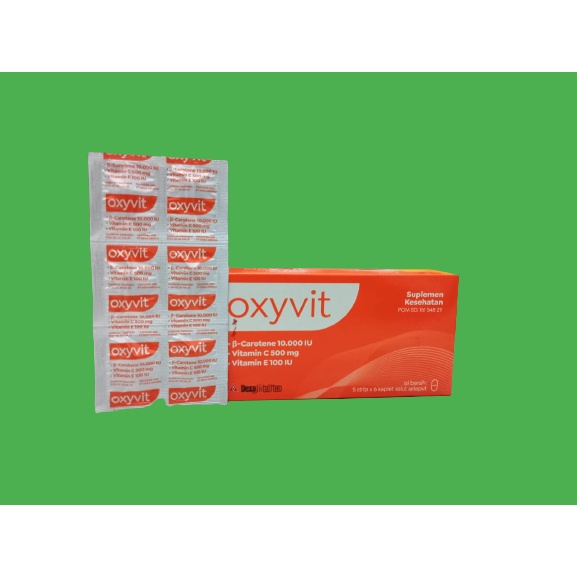 Jual OXYVIT TABLET SUPLEMEN KESEHATAN PER BOX | Shopee Indonesia