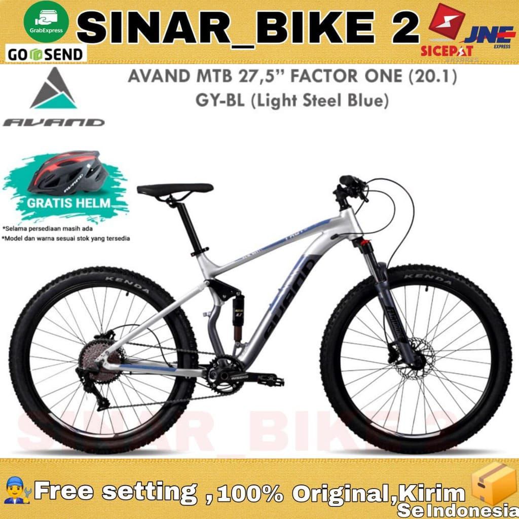 Sepeda Gunung 27.5 Inch MTB AVAND FACTOR ONE Full Suspension 10 Speed