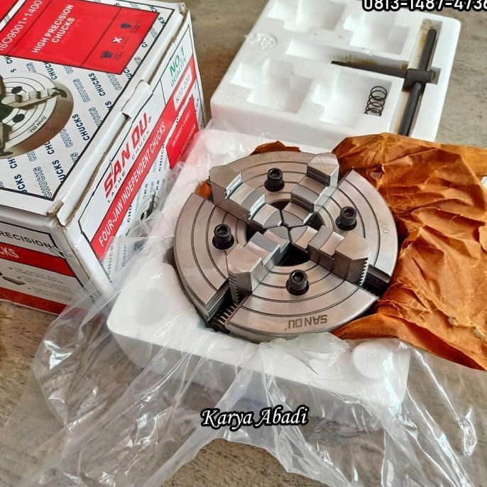 Chuck Bubut 10" 4 Jaw | Claw Bubut 4 Jaw | Catok Kepala Bubut 10 Inch selalu promo