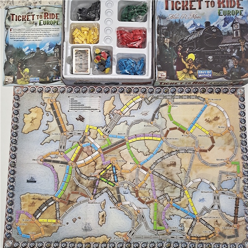 Board game Ticket to Ride Europe