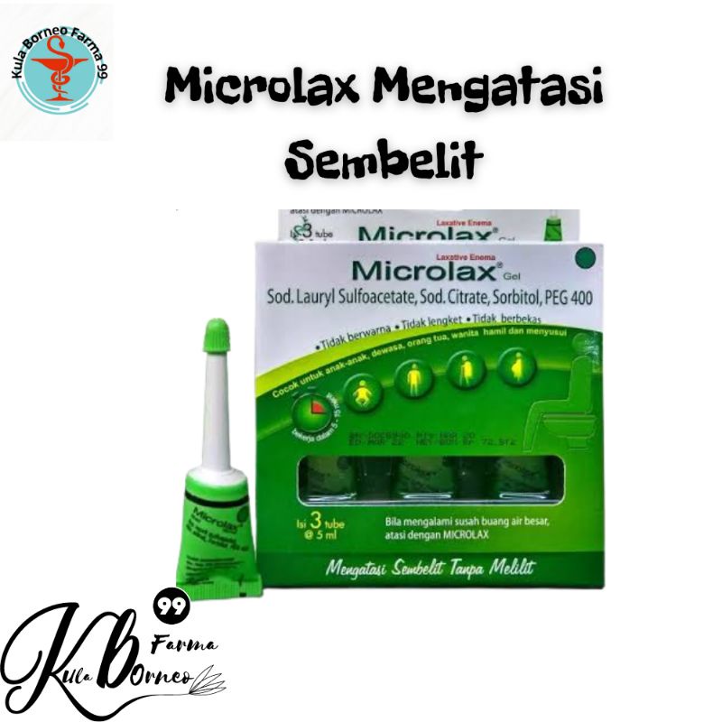 Microlax Pelancar BAB Kemasan 3 tube