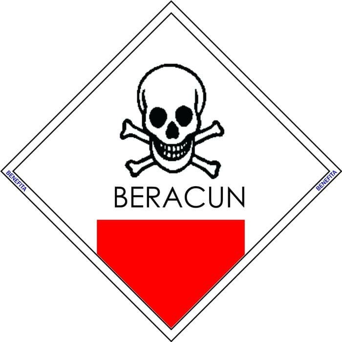 

PLAT / AKRILIK BERACUN UK 20X20CM SIGN K3 RAMBU LIMBAH B3