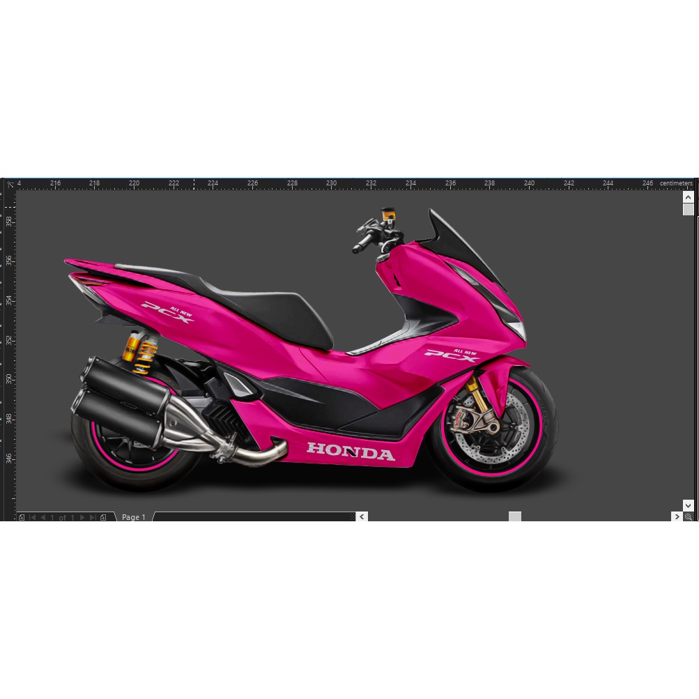 decal stiker full body pcx 160 pink