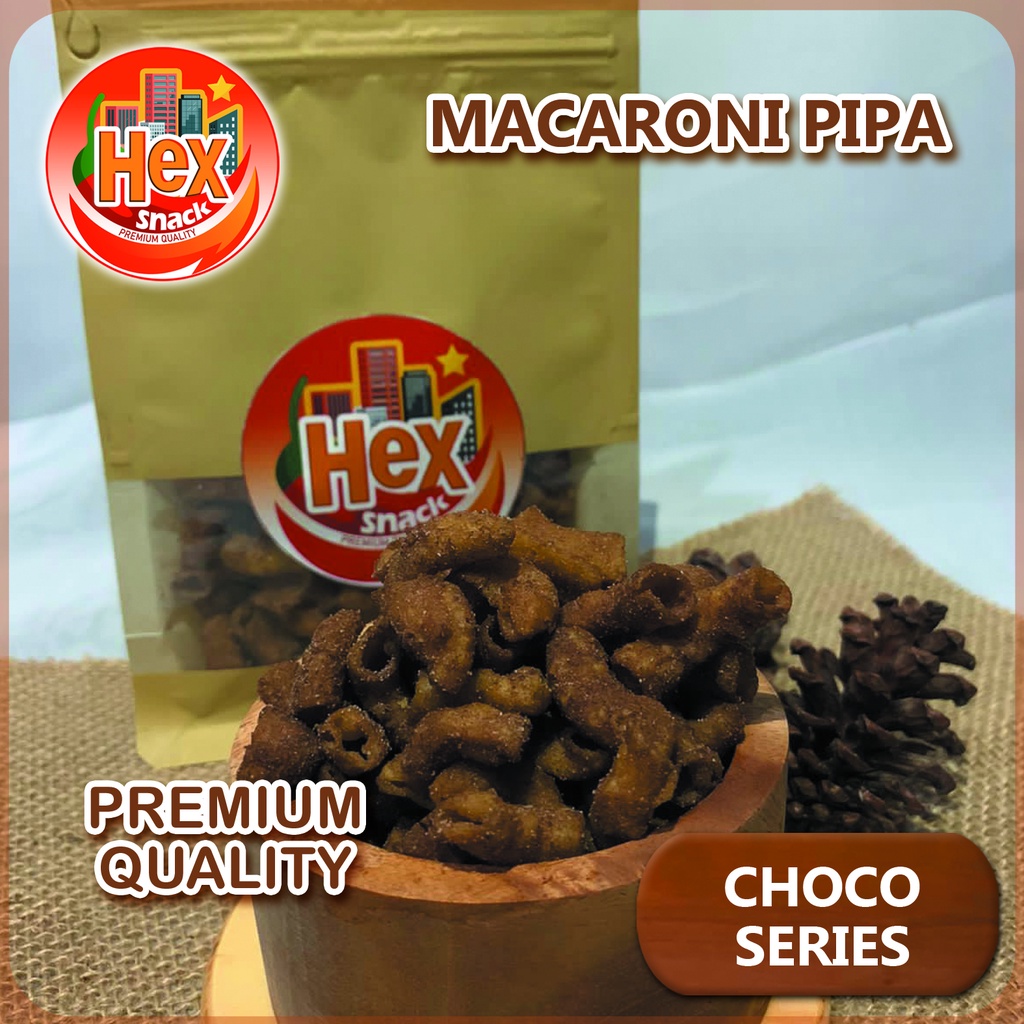 

Makaroni Pipa Coklat Premium 300gr - Hex Snack