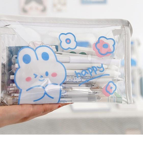 

Pasti Ada Kotak Pensil Bening Cute Bear Transparan Aesthetic dan Lucu TLD60**