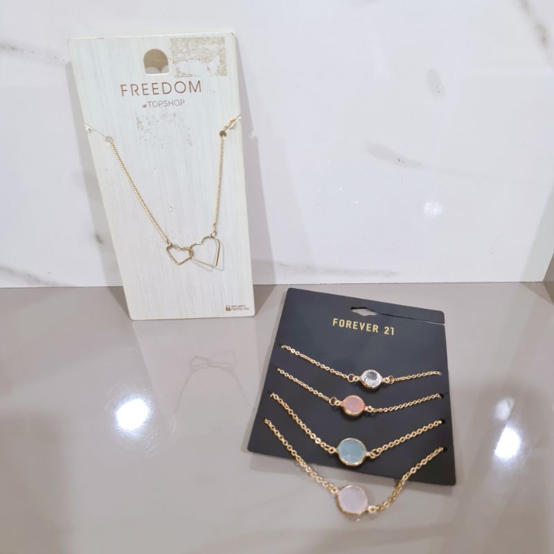 Gelang Forever 21 kalung Topshop necklace branded Bracelet aksesoris