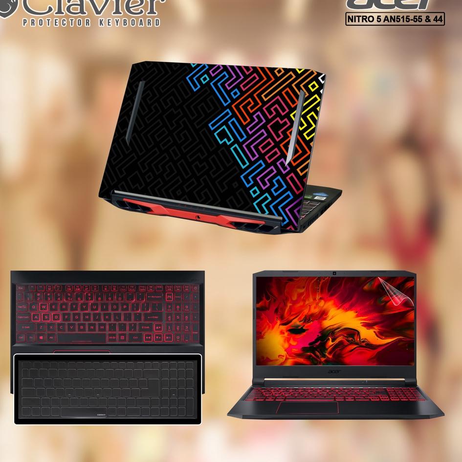 Dijamin Awet Cover Keyboard Screen Protector Garskin Laptop Anti Gores Acer Nitro 5 AN515-55-579N 58