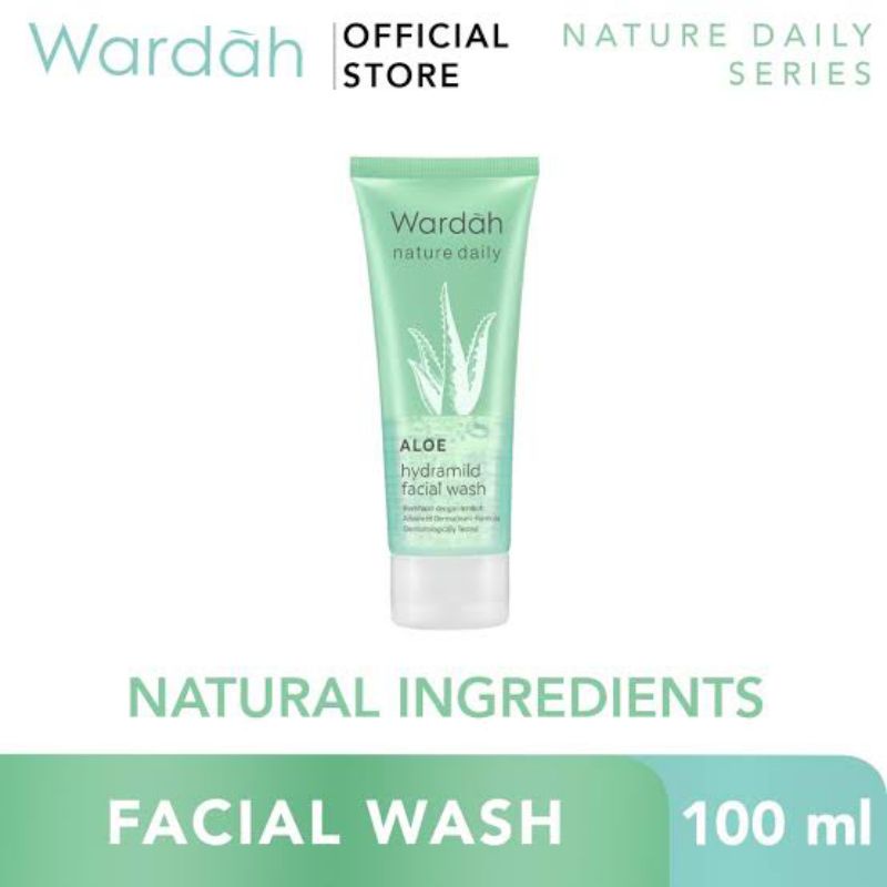 original 100ml Wardah hydramild Aloe Vera facewash