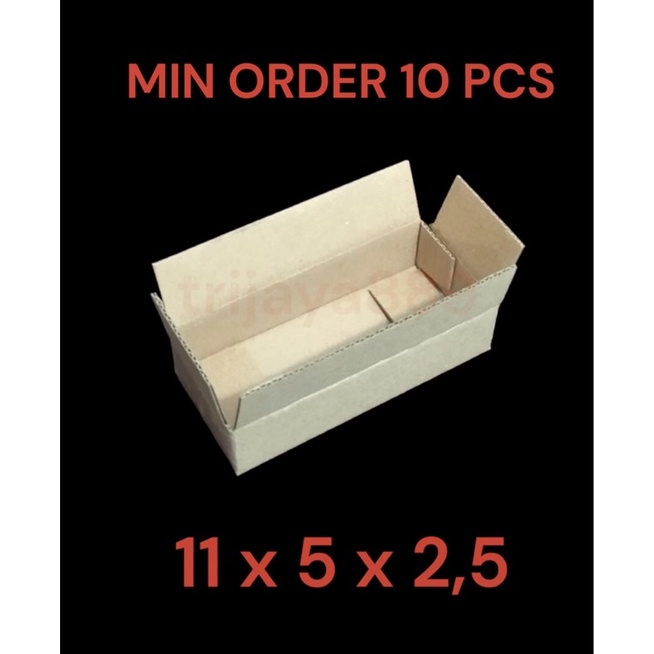 

kardus box packing uk 11x5x2,5 POLOS BARU