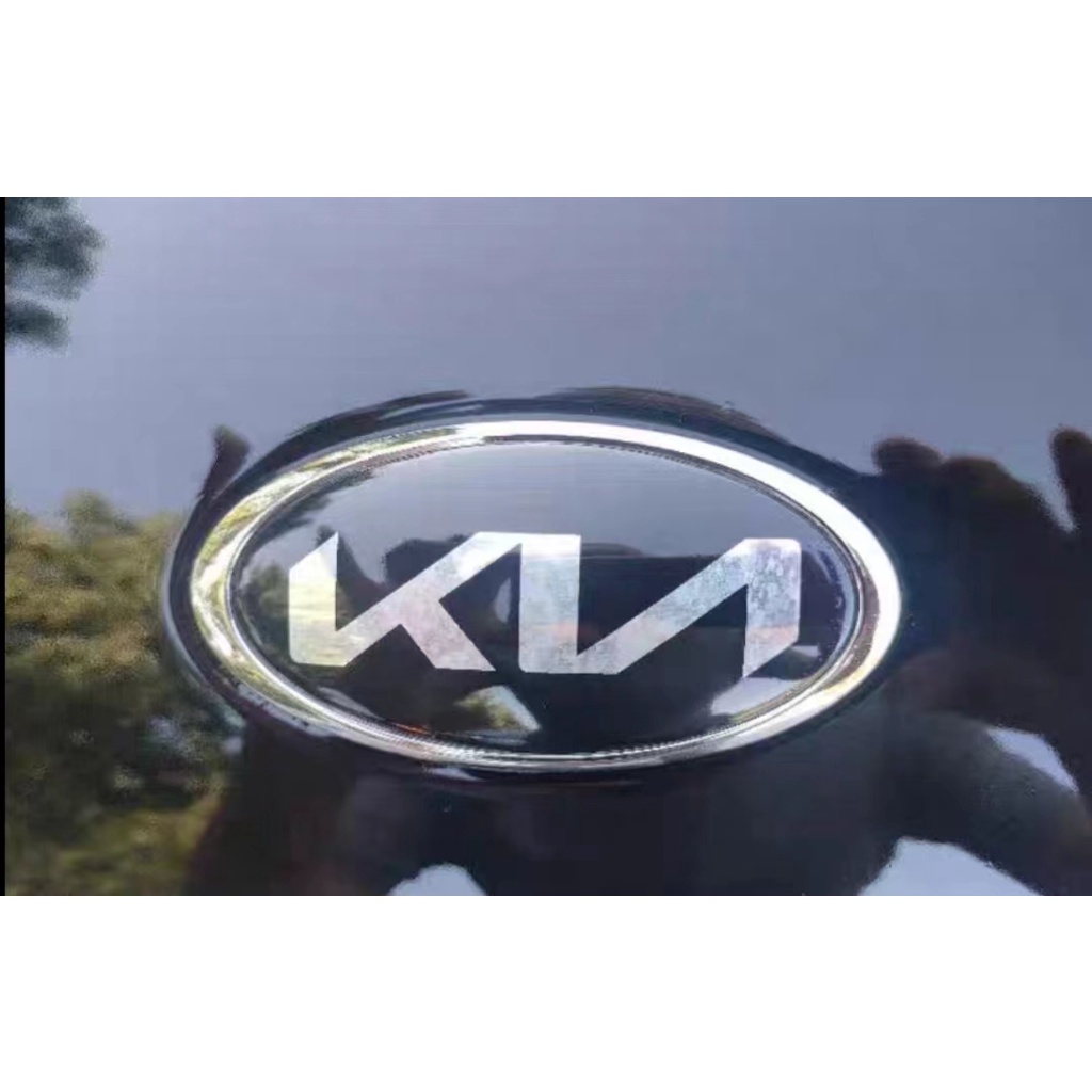 1x ABS New Hitam Merah KIA Logo Auto Mobil Depan Belakang Kap Bagasi Emblem Hias Badge Stiker Decal Replacemet Untuk KIA
