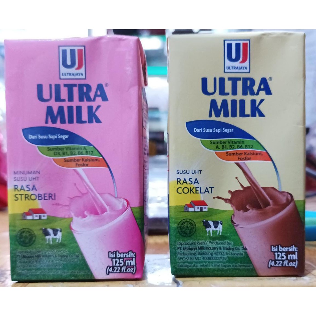 

Ultra Milk Cokelat & Stroberi 125 ml