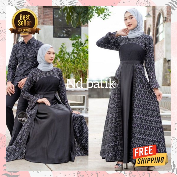 Baju Lamaran Pria Wasnita Terbaru Set Gamis Keluarga Pakaian Cupel Lebaran 2023 Baju Pasangan Kekini