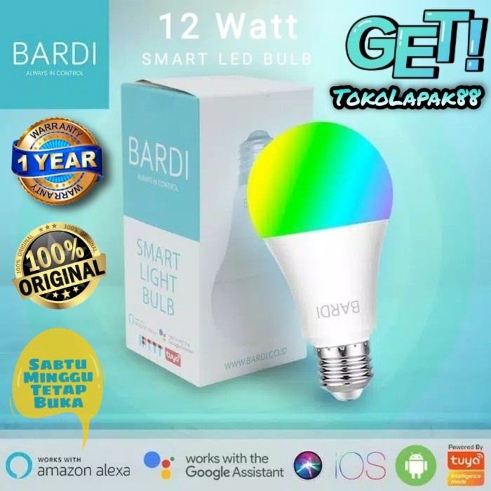 LAMPU LED 12W BARDI SMART LIGHT BULB RGBWW