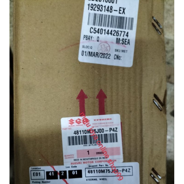 STEER WHEEL + COVER KLAKSON SX4 TYPE STD ASLI SET