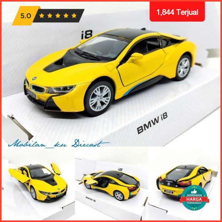 Jual Extra Cashback Diecast Bmw I8 Kinsmart 136 New Colors Premium
