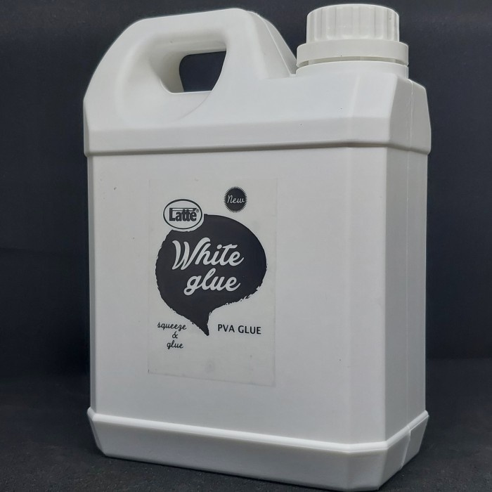 

✨NEW✨ - lem putih LATTE white glue 1 liter PVA tofu SLIME
