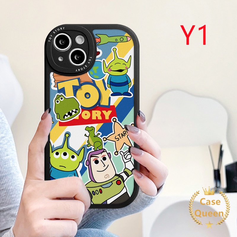 Toy Story Oppo A17 A16 A15 A5s A17K A57 A96 A77s A55 A54 A95 A12 A76 A16E A16K Reno 5Z 8 7 7Z 5F 5 6 A74 A3S A1K A94 A7 A53 A92 A9 A5 A31 Kartun Strawberry Bear Manyo Sarung Soft Cover