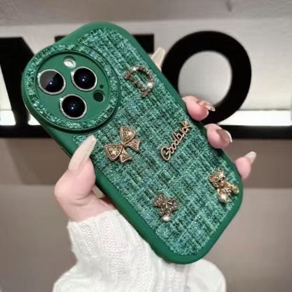 IPHONE Casing Ponsel Motif Kain Flanel Musim Gugur Dan Musim Dingin Kompatibel Dengan Iphone12 13 14 11 Pro Max X Xs Max Xr Tgfdj