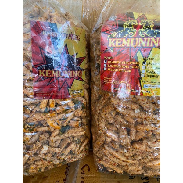 Basreng Stik Pedas Asin Kemuning 250gram | 500gram | 1kilo