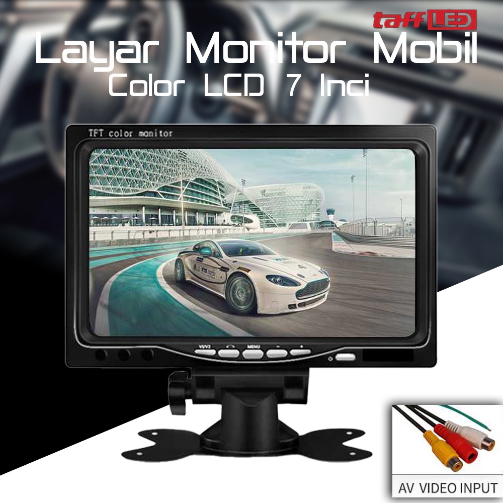 Layar Monitor Mobil TFT LCD 7 Inch