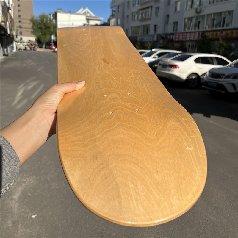 Papan Skateboard Goyang Ganda Permukaan Lampu DIY Papan Telanjang Permukaan Northeast Maple Action Board Profesional Papan Goyang Ganda Log Surface