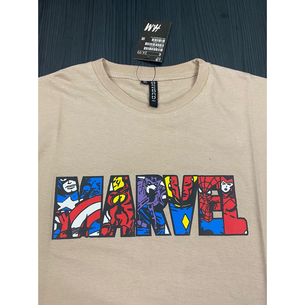 kaos t-shirt H*M marvel unisex freebag