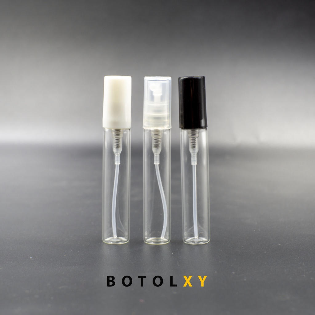 Botol Spray Kaca 5ml - Sample Parfum Hand Easy Press - Anti Bocor