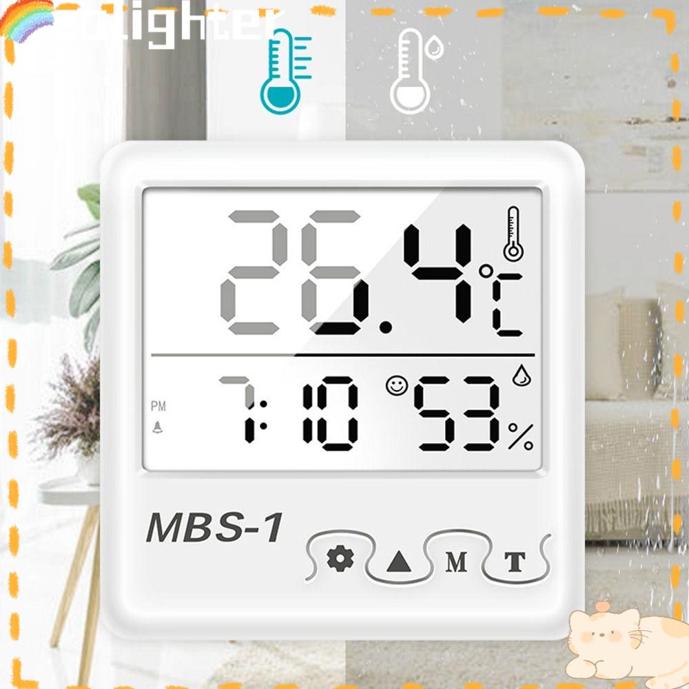 Solighter Digital Thermo-Hygrometer Digital Rumah Weather Station Indoor Sensor Suhu