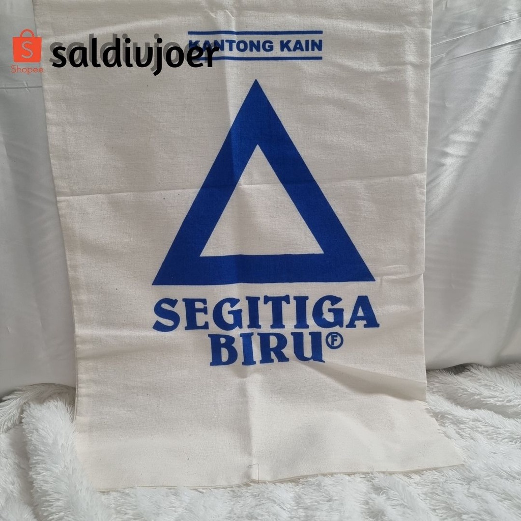 COD / Karung BARU kain kantong segitiga biru / Karung Gandum Segitiga Biru / Kain Kandi / Karung Kai